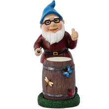 Load image into Gallery viewer, Garden Gnomes Drum Playing Funny Garden Gnomes Luminous Vivid Resin Gnome Gifts Cute Vibrant 9.25in Gnome Decor for Yard Garden Outdoor Garden Ornament
