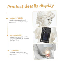Load image into Gallery viewer, Happyyami Garden Decoration Resin Statue Solar-powered Garden Sculpture Outdoor Décorative Lighting Outdoor Ornament
