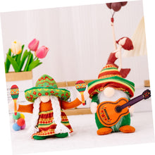 Load image into Gallery viewer, Ciieeo Carnival Gnome Doll Unique Mexican Gnome Decor for Home Decoration for Festive Celebrations and Carnival Parties Centerpiece for Tables and Shelves

