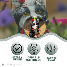 Load image into Gallery viewer, Garden Mile Resin Gnome Eating Cat Colourful Garden Ornaments Outdoor Indoor Decoration For Home Patio Decking Pondside Flowerbed Standing Novelty Weatherproof Kitten Cat Statue Garden Statues Outdoor
