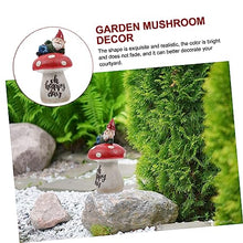 Load image into Gallery viewer, Happyyami 1pc Creative Gnome Doll for Garden Decor Adorable Mushroom Design Landscape Prop for Home Decoration and Sturdy Outdoor Ornament for Patio and Balcony
