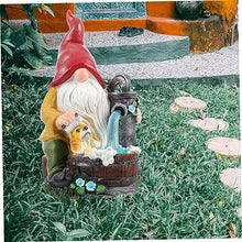 Load image into Gallery viewer, Happyyami 1pc Solar Gnome Light Garden Gnome Ornament Lamp Dog Themed Outdoor Decor for Lawn and Backyard Unique Design for Home Decoration
