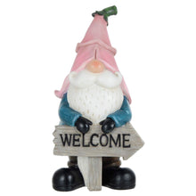 Load image into Gallery viewer, Garden Gnome Ornament Novelty Resin Standing Figure Patio Outdoor - Pink Hat
