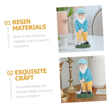 Load image into Gallery viewer, KONTONTY Funny Golfing Gnome Statue Resin Gnome Figurine for Patio Decor Outdoor Decor
