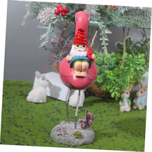Load image into Gallery viewer, SUPVOX Naughty Gnome Statue Flamingo Wear Resistant Resin Dwarf Garden Ornament for Outdoor Lawn and Lightweight for Courtyards and Parties
