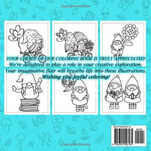 Load image into Gallery viewer, Gnomes Bold &amp; Easy Coloring Book: Journey Through Enchanted Realms with Cute Fantasy Creatures Coloring Pages Simple Designs to Color for Kids &amp; Adults Relaxation, Creative Expression
