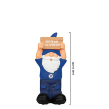 Load image into Gallery viewer, FOCO Officially Licensed Chelsea FC Slogan Sign Football Garden Gnome

