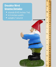 Load image into Gallery viewer, Gnometastic The Original Double Bird Garden Gnome Statue, 8.45&quot; Tall
