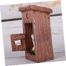 Load image into Gallery viewer, Happyyami Resin Toilet Dwarf Statue Dwarf Design Sculpture for Garden Ornaments Fairy Garden Gnome Decoration
