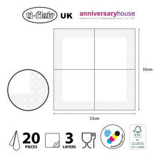 Load image into Gallery viewer, Anniversary House Tiflair Pack of 20 Christmas Whimsical Green Gonk Gnome Napkins 3 ply, 33 x 33cm, Thick and Strong Paper, for Table Decoration/decoupage, Disposable Napkins, Serviettes, Xmas Napkin
