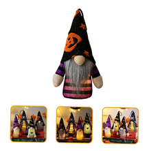 Load image into Gallery viewer, Cabilock 4pcs Halloween Gnome Ornaments Lighting Gnome Pendants Hanging Gnome Dolls Mushroom Solar Lights Elegant Home Decor
