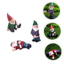 Load image into Gallery viewer, Ciieeo 9pcs Resin Dwarf Figurines for Landscape Decor Cute Garden Gnome Ornaments Outdoor Decorations for Lawn Patio and Office
