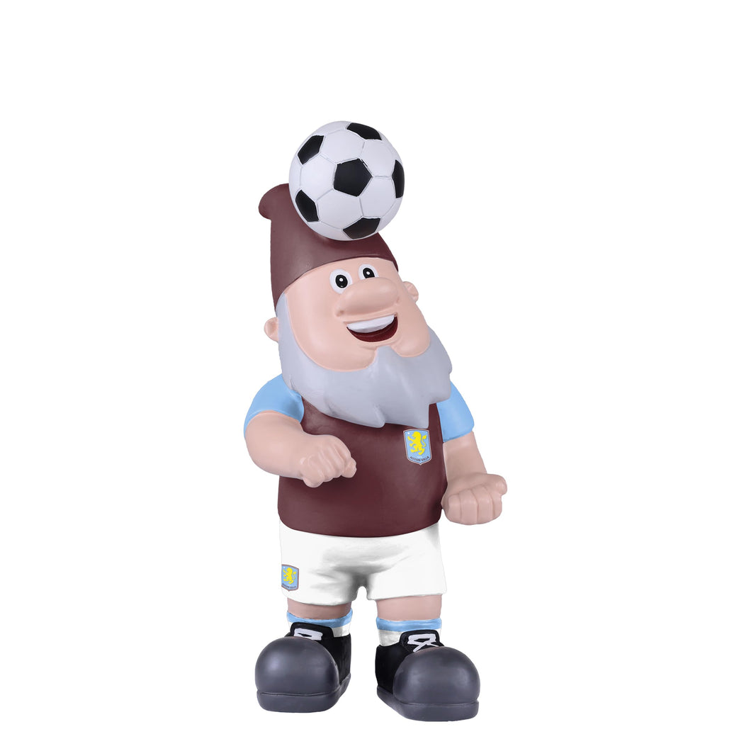 FOCO Officially Licensed Aston Villa FC Header Ball Football Garden Gnome
