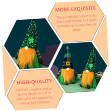 Load image into Gallery viewer, Ciieeo Traditional Gnome Doll Patrick&#39;s Day Gnome Plush Faceless Ornament Garden Statue Perfect Party Accessory
