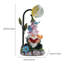 Load image into Gallery viewer, Garden Gnome Solar Light Resin Solar Powered Gnome Garden Ornament Light up Garden Gonk LED Garden Light for Yard Decor Style2 Spring Gardening Tool
