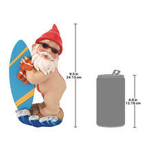 Load image into Gallery viewer, Design Toscano Garden Gnome Statue - Shredder Surfer Dude Gnome - Outdoor Garden Gnomes - Funny Lawn Gnome Statues
