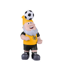 Load image into Gallery viewer, FOCO Official Wolverhampton Wanderers FC Football Header Ball Garden Gnome
