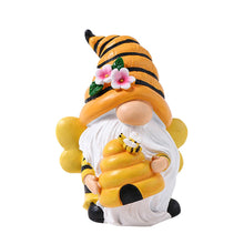 Load image into Gallery viewer, Ungtyb Bee Gnome Statue, Garden Bee Gnome, Resin Gnome Sculpture, Extravagant Bee Gnome Figurine, Perfect for Garden and Patio Decor (1 Piece)
