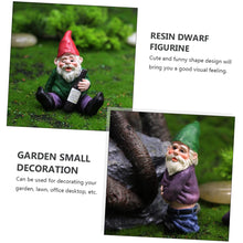 Load image into Gallery viewer, Ciieeo 9pcs Resin Dwarf Figurines for Landscape Decor Cute Garden Gnome Ornaments Outdoor Decorations for Lawn Patio and Office
