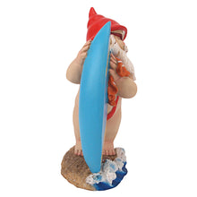 Load image into Gallery viewer, Design Toscano Garden Gnome Statue - Shredder Surfer Dude Gnome - Outdoor Garden Gnomes - Funny Lawn Gnome Statues

