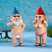 Load image into Gallery viewer, Skoye Garden Gnomes Outdoor Funny, 2Pcs Garden Gnomes Statue Naughty Garden Gnome Funny Gnome, Art Decoration for Lawn Ornaments Indoor or Outdoor Garden Decorations
