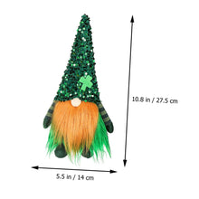 Load image into Gallery viewer, Ciieeo Traditional Gnome Doll Patrick&#39;s Day Gnome Plush Faceless Ornament Garden Statue Perfect Party Accessory
