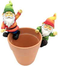 Load image into Gallery viewer, FICITI Garden Gnome Flower Pot and Vase Perchers Sitters Clingers Hangers -Set of 4
