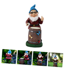 Load image into Gallery viewer, Uonlytech Resin Beard Gnome Statue Charming Decorative Gnome Figurine for Garden Lawn and Indoor Use Home Supply for Unique Tabletop Ornament and
