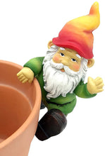 Load image into Gallery viewer, FICITI Garden Gnome Flower Pot and Vase Perchers Sitters Clingers Hangers -Set of 4

