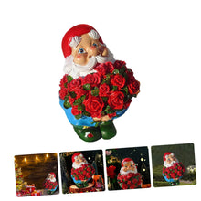 Load image into Gallery viewer, Cabilock 1pc Cute Resin Garden Gnome Holding Rose Charming Outdoor Decor for Garden Patio Lawn for Family and Friends

