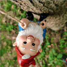 Load image into Gallery viewer, DDLUZQual Funny Garden Gnome,Climbing Gnome Tree Hugger Decor Tree Sculpture Garden Decoration Elf Out The Door Tree Hugger Garden Yard Decorations Resin Garden Statue Outdoor Decor

