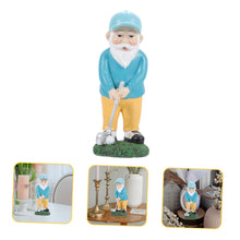 Load image into Gallery viewer, KONTONTY Funny Golfing Gnome Statue Resin Gnome Figurine for Patio Decor Outdoor Decor

