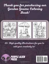 Load image into Gallery viewer, Garden Gnome Coloring Book: Garden gnome adult coloring book for relaxation and de-stressing
