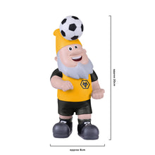 Load image into Gallery viewer, FOCO Official Wolverhampton Wanderers FC Football Header Ball Garden Gnome
