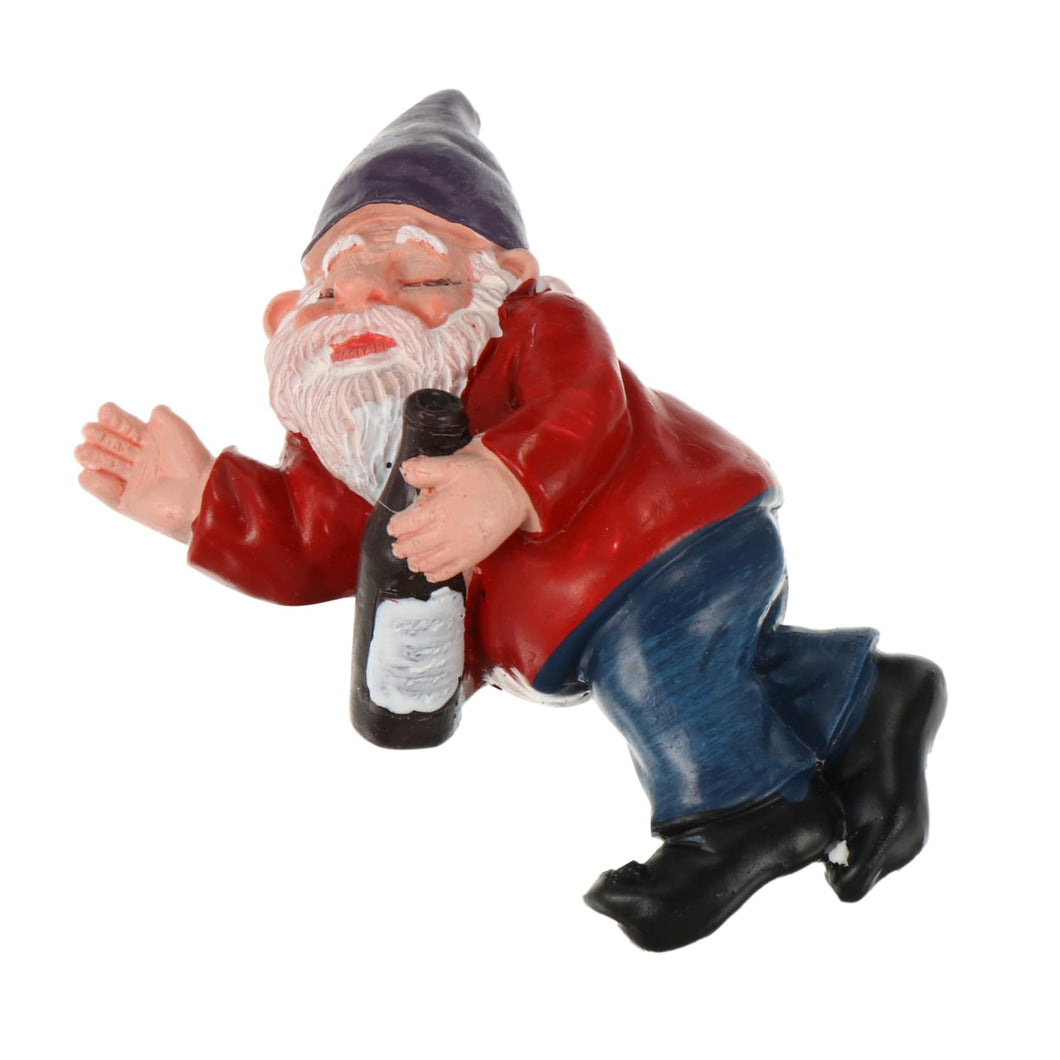 Toyvian 1Pc Dwarf Shaped Garden Ornament Funny Resin Gnome Figurine for Outdoor Decoration for Lawn Home Decor Durable and Weather Resistant Garden Fairy Statues