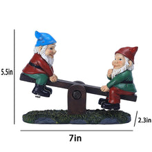 Load image into Gallery viewer, KEONSEN Large 7 in Funny Seesaw Gnome Garden Decor, Creative Garden Gnomes Outdoor Patio Decor, Resin Statues Gift, Yard Decorations Outdoor Decorations Patio and Yard Lawn Porch Decor (Seesaw Gnome)
