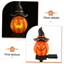Load image into Gallery viewer, Ciieeo Sturdy Solar Pumpkin Stake Lamp Outdoor Garden Halloween Decor Long-Life Easy Install Solar Yard Lighting
