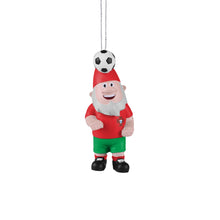Load image into Gallery viewer, FOCO International Football Portugal Fan Gnome Hanging Christmas Ornament Decoration
