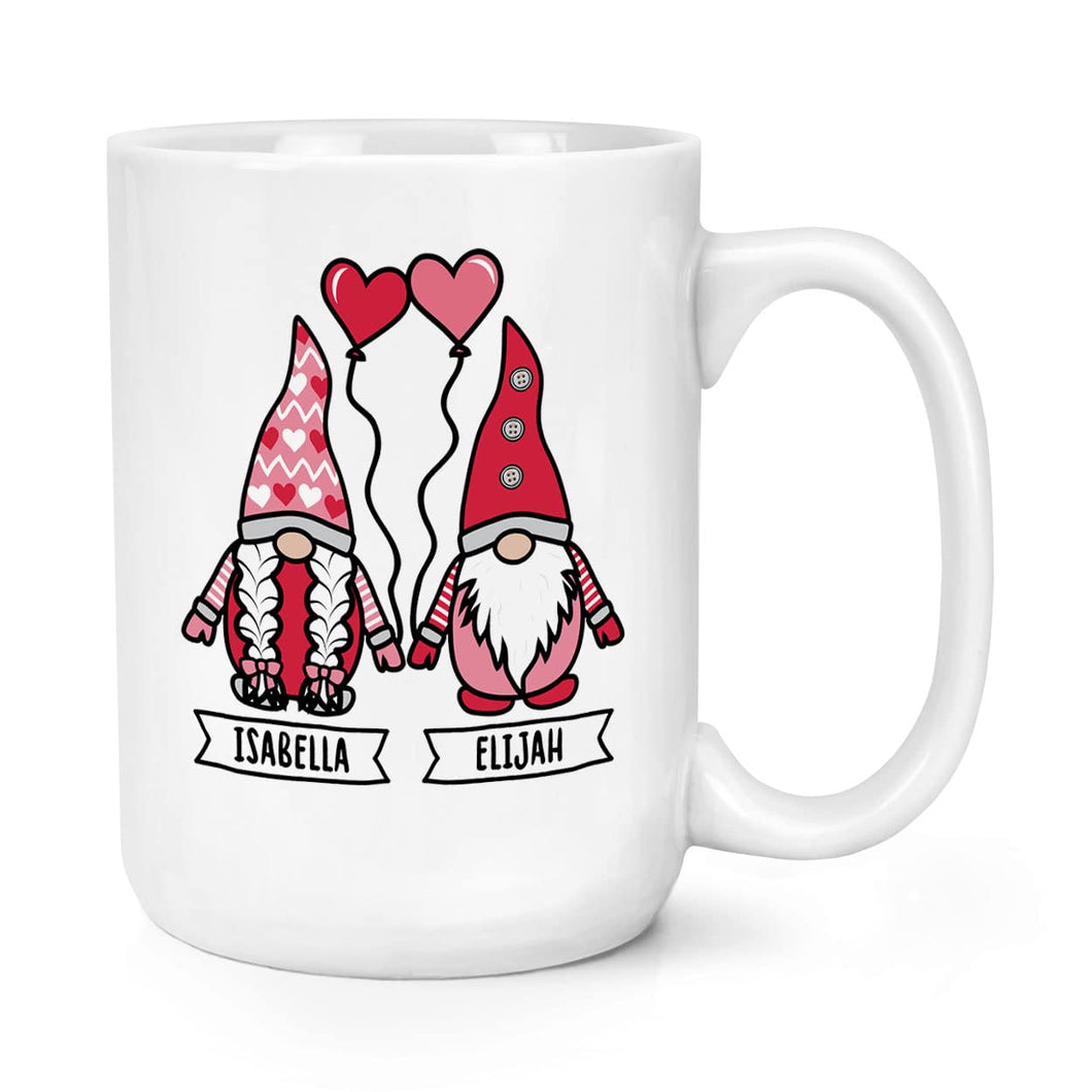 Personalised Gonk Gnome His & Hers Valentine's 15oz Large Mug Cup