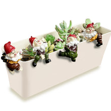 Load image into Gallery viewer, TIANCENTRAL H Garden Gnome Statues Flower Pot and Vase Hugger Resin Climbing Clingers Hangers -Set of 4 Edge Pendant Decor Planter Pot Hanger Ornaments

