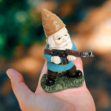 Load image into Gallery viewer, PERFECTOP 3Pcs Military Soldier Garden Gnomes with Guns AK47, Funny Army War Combat Defender Gnome Statue Figurines, Indoor Outdoor Patio Yard Lawn Desktop Ornament Decor,Valentine&#39;s Day Men Gift
