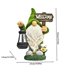 Load image into Gallery viewer, Dbvnnsy Funny Resin Garden Gnome with Solar Light, Outdoor Solar Powered Gnome Statue for Yard, Lawn, Patio and Decorative Garden Ornament, Lantern
