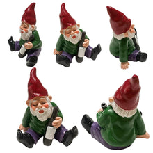 Load image into Gallery viewer, EJWCIG Funny Garden Gnomes Statues Drunk Peeing Naughty Inappropriate Yard Lawn Gnomes Outdoor Decorations Patio Decor (Bonfire)
