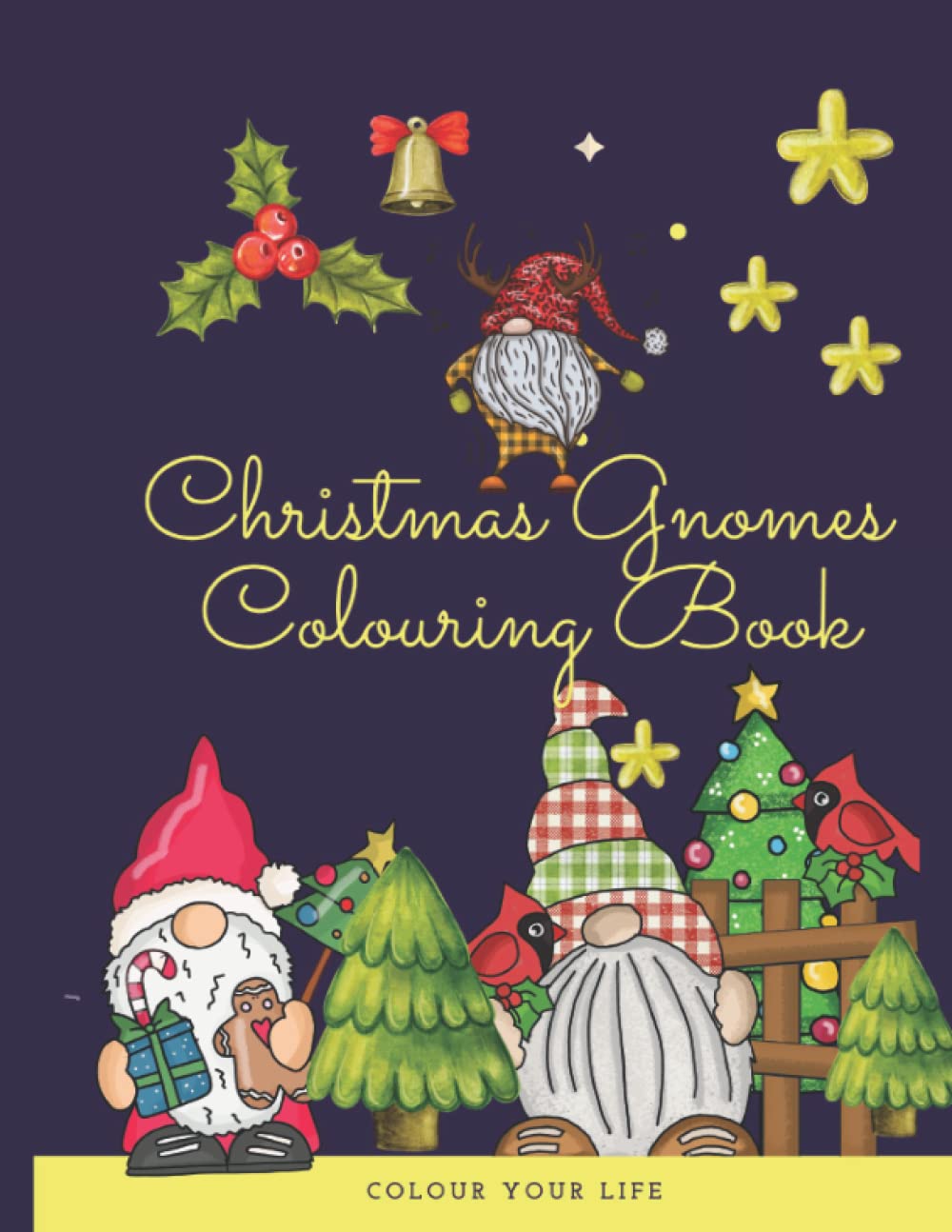 Christmas Gnomes Colouring Book: Gnomes Colouring X-Mas / 8.5 x 11 inches /