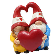 Load image into Gallery viewer, BESPORTBLE Exquisite Heart Couple Garden Gnome Figurine Ornament Charming Resin Craft Decoration for Outdoor and Indoor Spaces for Garden Patio and Lawn Decor
