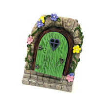 Load image into Gallery viewer, Srliya Solar Light Fairy Garden Miniature Door Sculpture Resin Statue (11 Black [8 Lights]), Srliyawbm5tsnrfq-79
