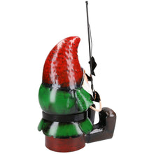 Load image into Gallery viewer, AB Tools Hand Painted Metal Garden Gnome Fishing Gift Ornament 20x18x39.5cm
