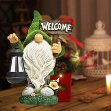 Load image into Gallery viewer, Dbvnnsy Funny Resin Garden Gnome with Solar Light, Outdoor Solar Powered Gnome Statue for Yard, Lawn, Patio and Decorative Garden Ornament, Lantern
