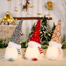 Load image into Gallery viewer, Christmas Gnome Gonks Light Up, Christmas Gnomes Scandinavian Decor Nordic Lights, Xmas Decorations Funny, Christmas Light Up Ornaments Indoor Plush Santa (D)
