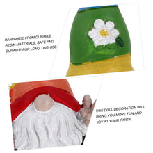Load image into Gallery viewer, Toddmomy 2pcs Garden Gnome Doll Handmade Resin Statue for Home Decor and Garden Layout and Charming Ornament for Indoor and Outdoor Spaces
